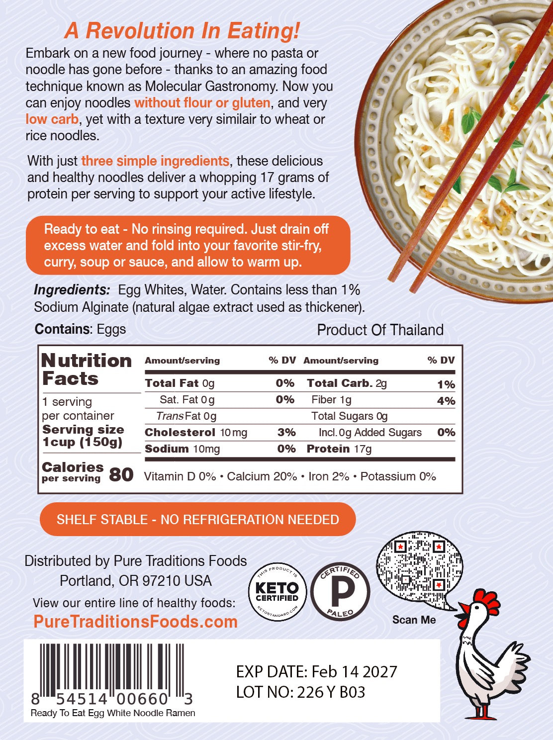 Noodle Revolution Ramen Style (6 Pack) ingredients and nutrition facts