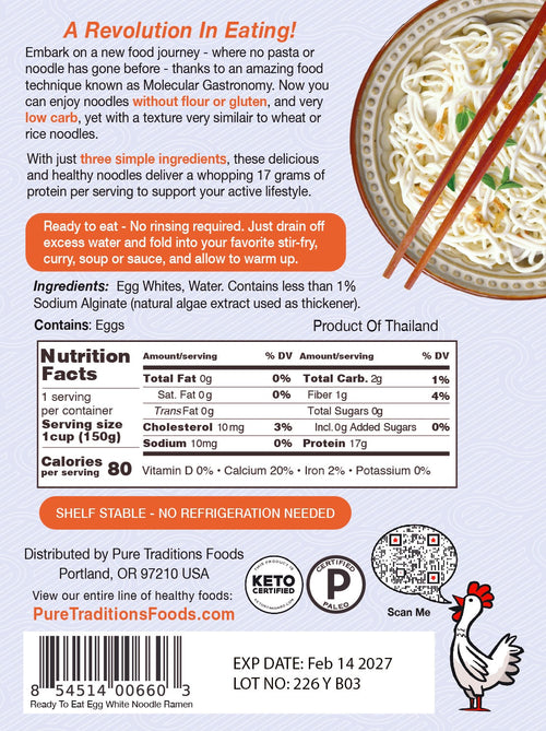 Noodle Revolution Ramen Style (6 Pack) ingredients and nutrition facts