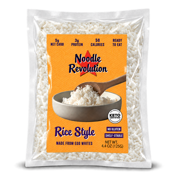Noodle Revolution Rice Style pouch, 3D product visualization